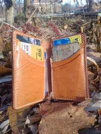Image 2 of 8 card vertical folding wallet