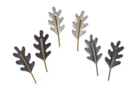 Image 2 of Little oak leaf earrings oxidised