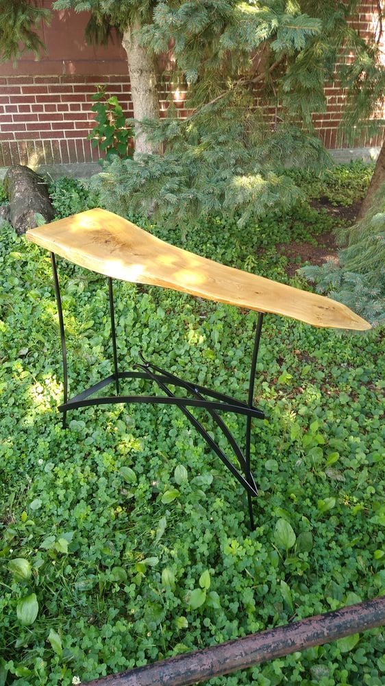 Image of Live edge oak table