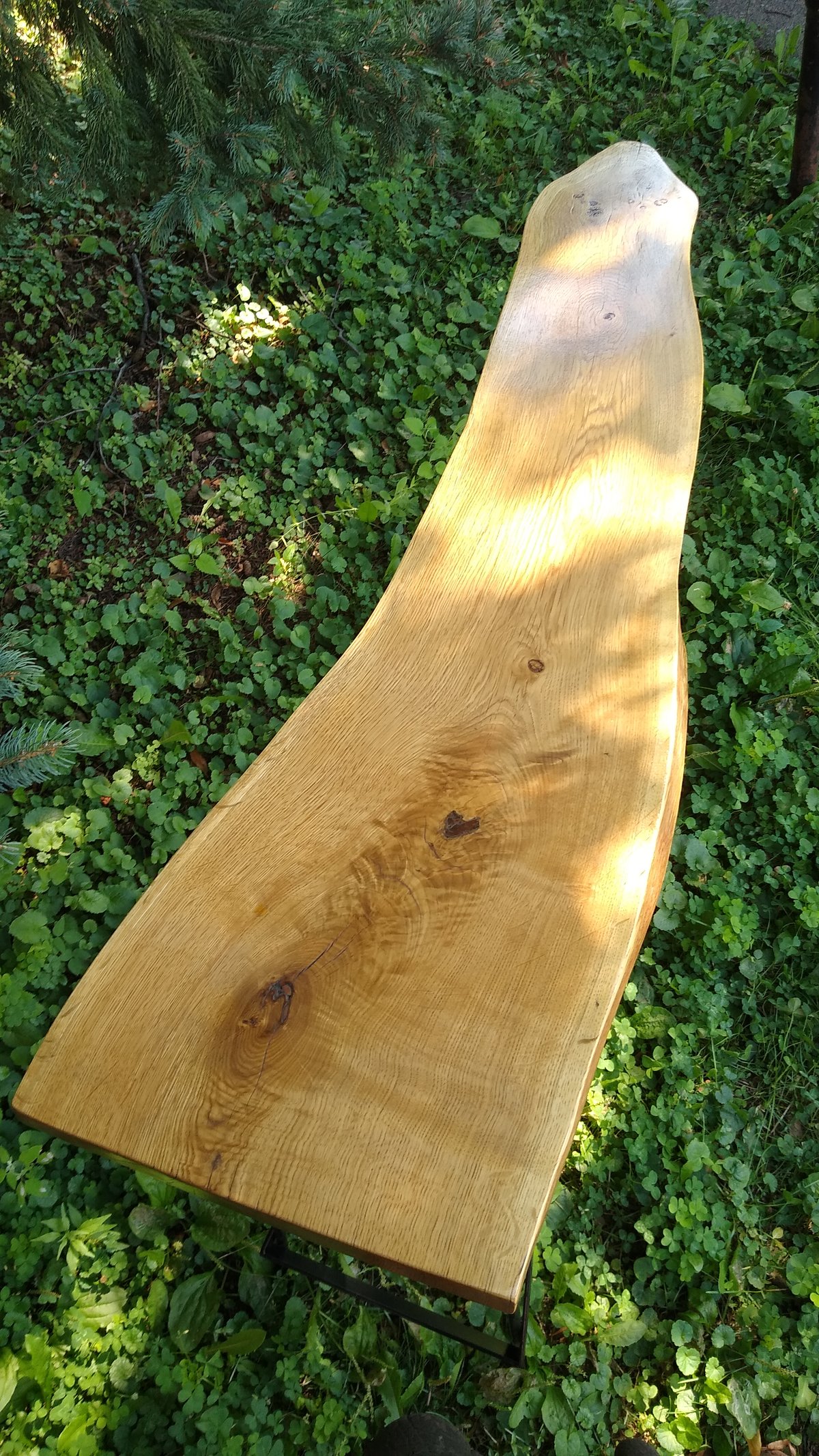 Image of Live edge oak table