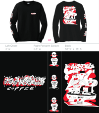 Image 1 of No Masters Coffee Jester Long Sleeve Shirt