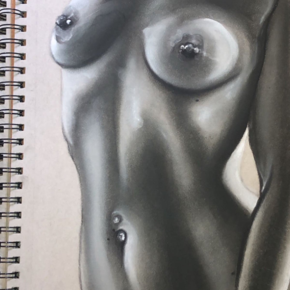 Image of CUSTOM charcoal nude
