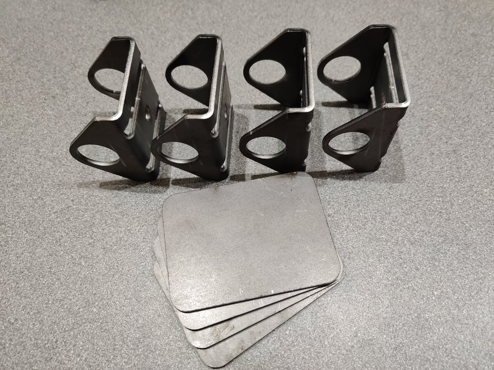 Bucket seat weld in brackets