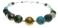 Image 5 of ONE OFF Andean Opal with Golden Centrepiece Necklace