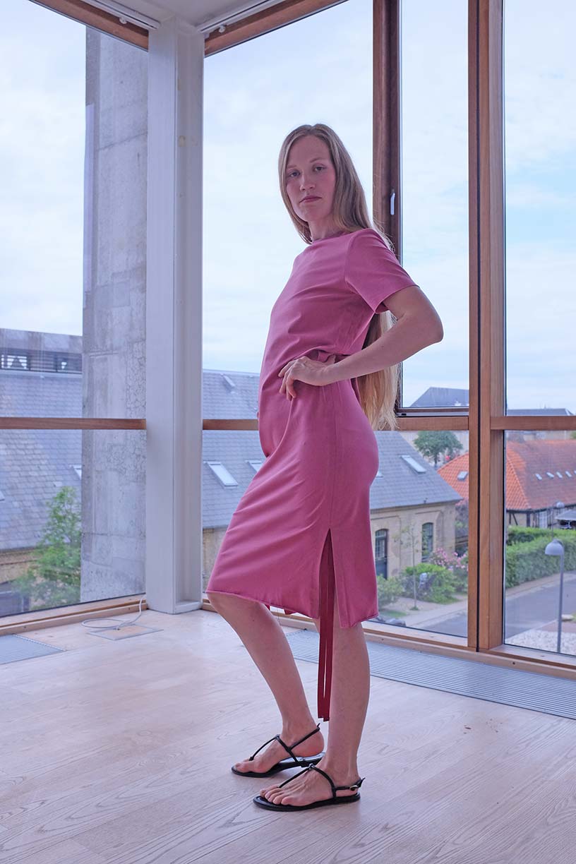 Image of Shift Dress - 40 % off - Organic Jersey - Raspberry