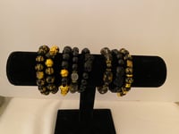 Image 1 of Feng shui Black Obsidian wealth bracelet 
