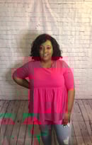 Image 1 of Hautie Hot Pink Top
