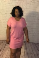 Image 1 of Hautie Short Pink Dress