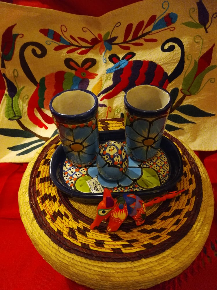 Image of Gift basket Talavera shot glass 