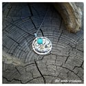Collier décor floral Amazonite 