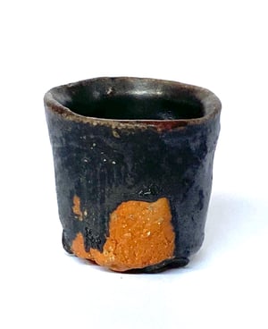 Black sake cup # 31