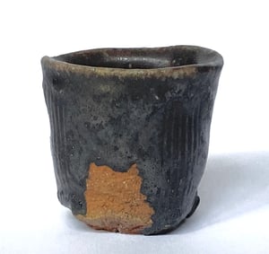 Black sake cup # 31