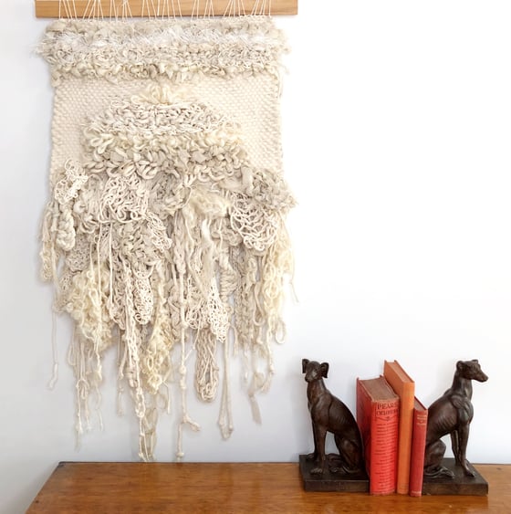 Image of Woven Wall Hanging “into the deep”