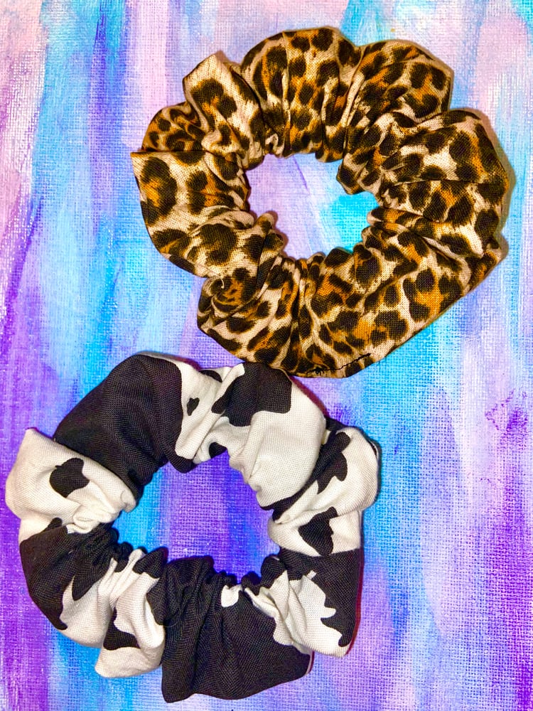 Image of ANIMAL PRINT SCRUNCHIES: $4 EACH