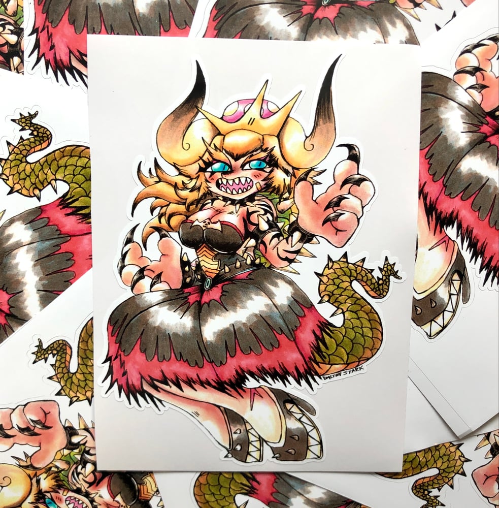 Image of Queen Bowsette Sticker
