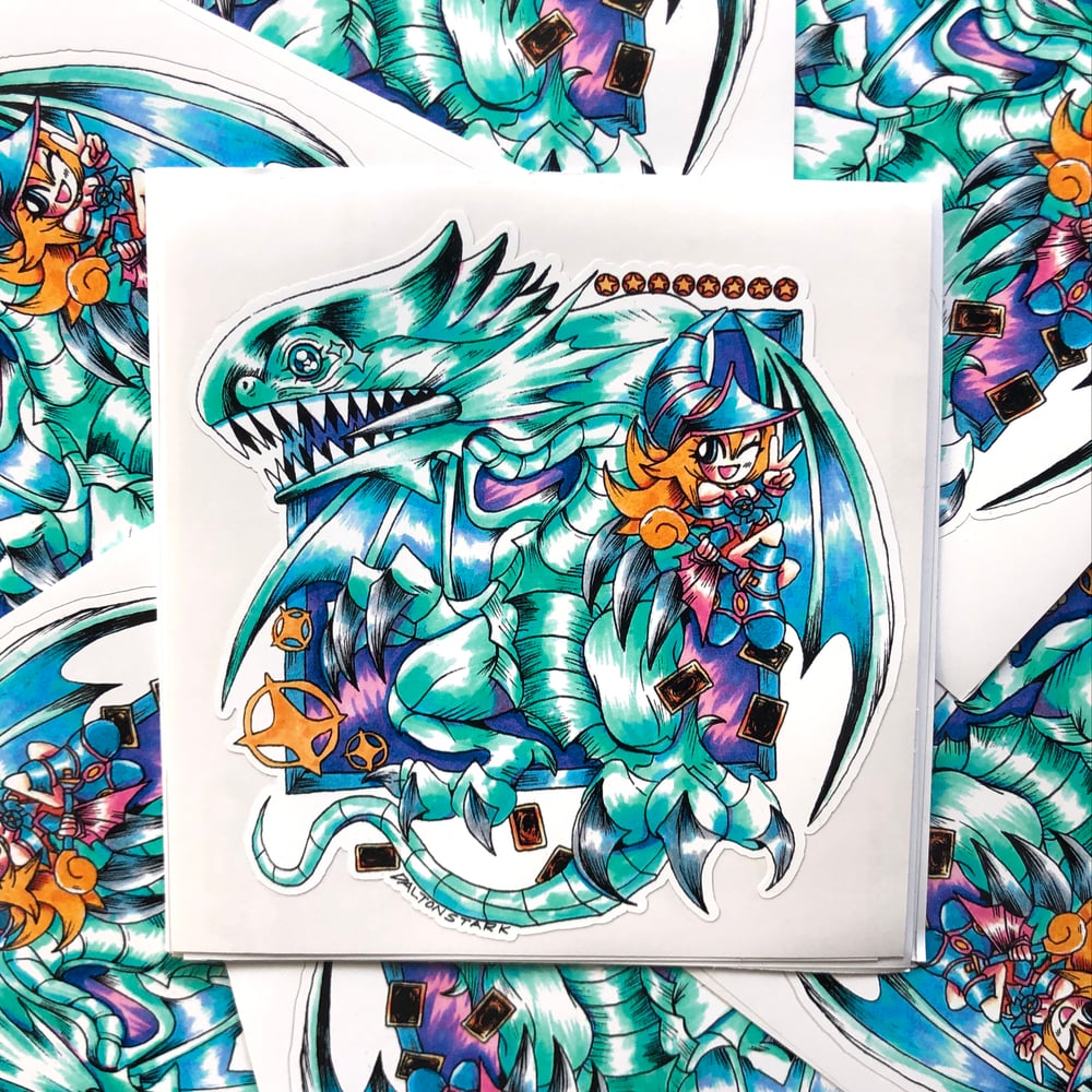 Image of Blue Eyes White Dragon Sticker