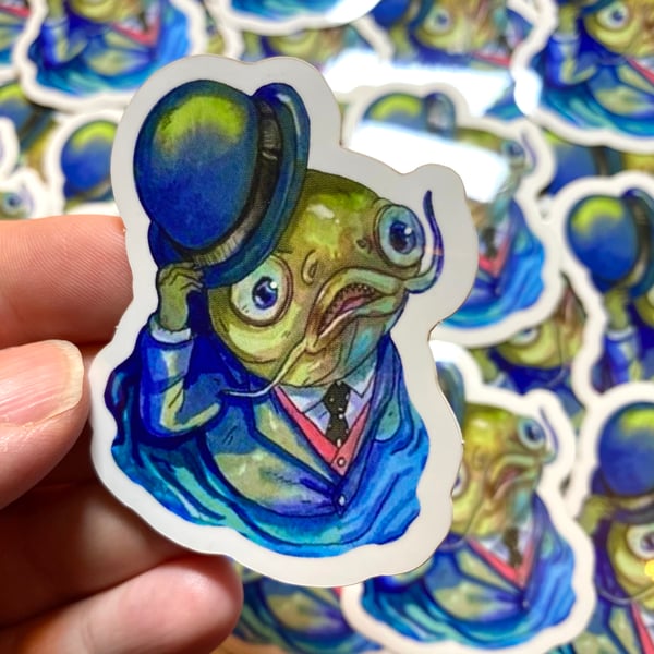 Image of YOKAI - Idogami says hello - Cute Sticker to decorate your planners, journals, to do lists - station