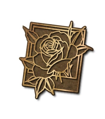 Image of Brass Rose Pin