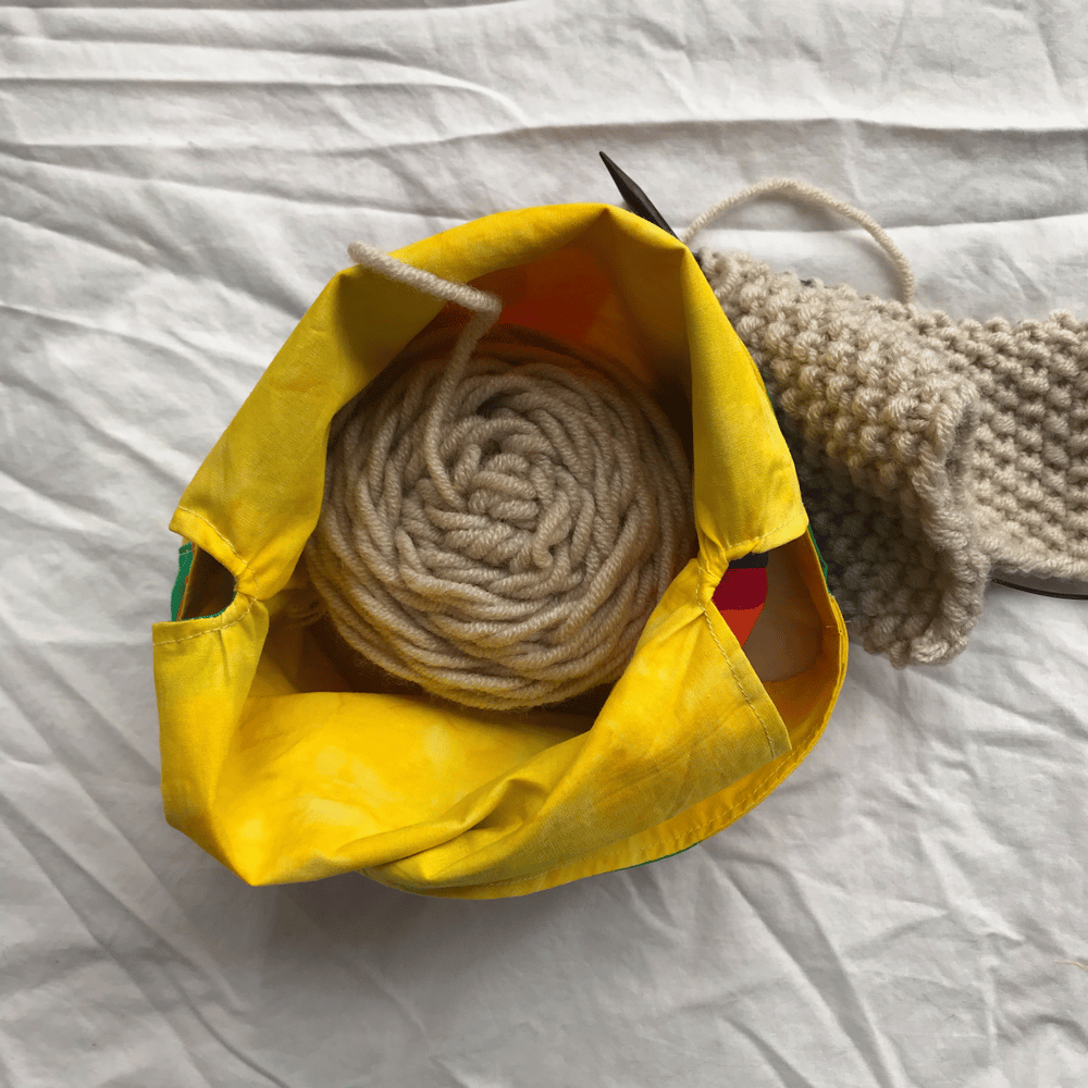 Image of Knitting/Crochet Project Bag - Rainbows