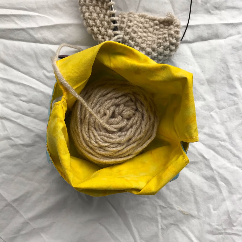Image of Knitting/Crochet Project Bag - Tea Time 