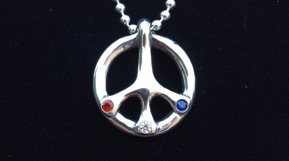 Image of American Peace Pendant - Sterling Silver