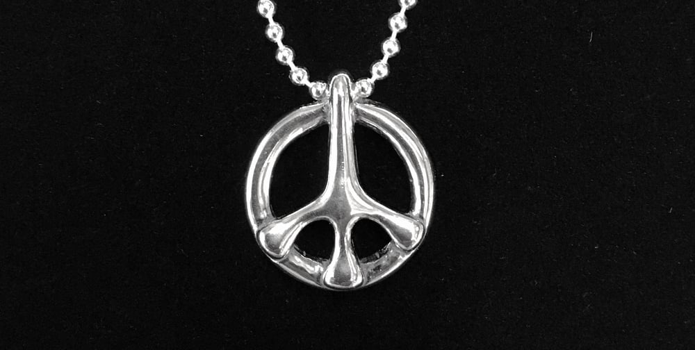 Image of Peace Pendant - Sterling Silver