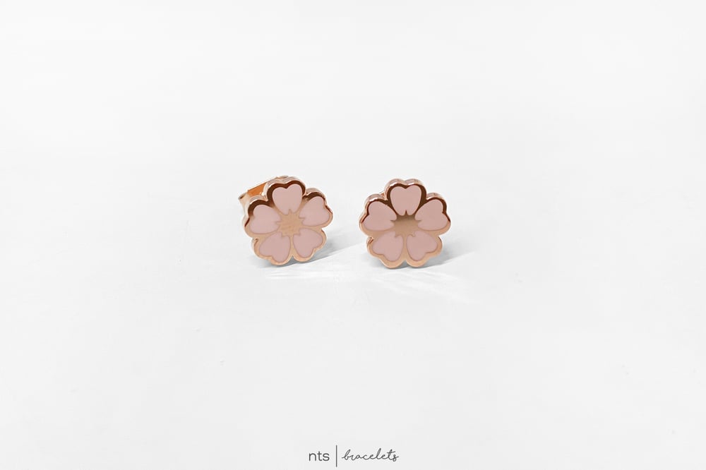 Image of ROSE GOLD SAKURA EARRINGS (Limited Edition + Rose Gold)