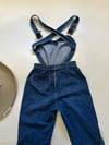 holy grail 1970s Fredericks of Hollywood denim HEART overall jumpsuit