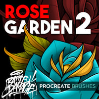 Image 1 of Rose Garden 2 Procreate Brush Set