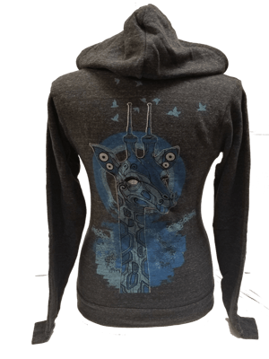 Image of Elevated Giraffe Supersoft Organic Cotton Zipper Hoodie