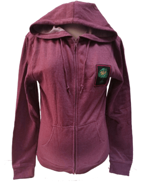 Image of GLR Embroidery Tree Supersoft Organic Cotton Zipper Hoodie