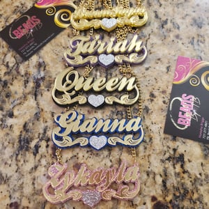 Colorful Nameplate Necklaces For All Ages