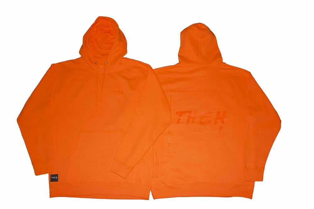 Image of Block Hoodie - Safety Orange