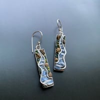 Image 1 of Wire River Mosaic Earrings 
