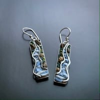 Image 2 of Wire River Mosaic Earrings 