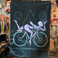Image 2 of Bicycle Day Tapestry