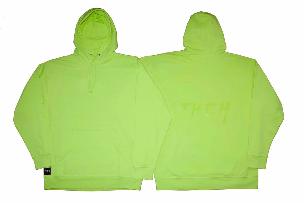 Image of Block Hoodie - Safety Green