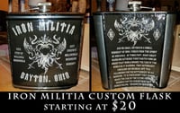 Iron Militia Customizable Flask - Starting at $20!