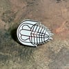 Trilobite Pin - White and Silver