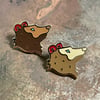 Bears Ears Pin - Dark Brown
