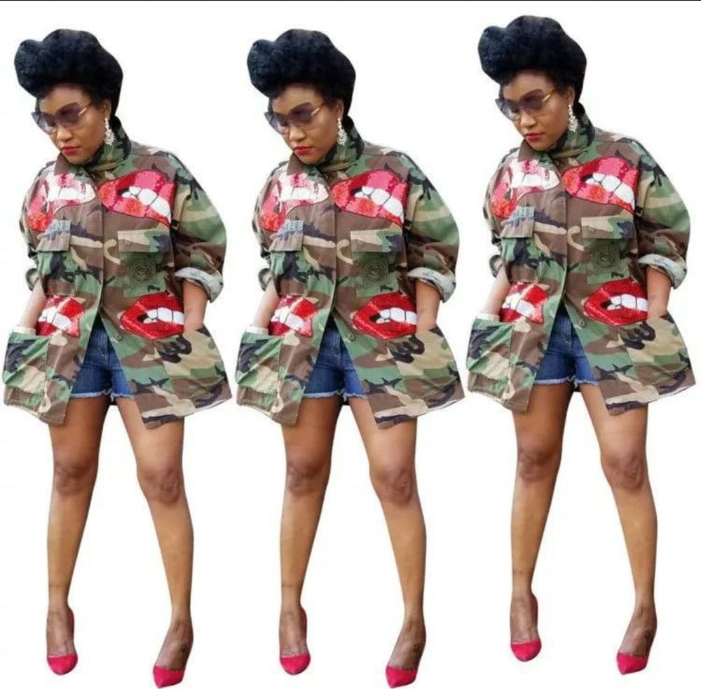 Army cherry lips jacket