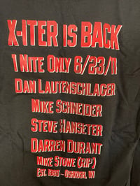 Image 4 of Xiter concert T-shirt Tuff Stevie Rachelle Oshkosh Heavy Metal Crue Ratt Sleaze