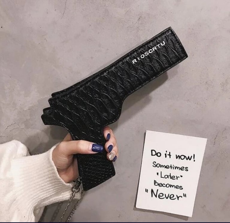 Crossbody Fashion Gun Purse 