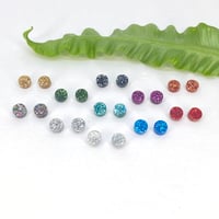 Image 1 of Třpytivé náušnice Circle xs 0,5cm