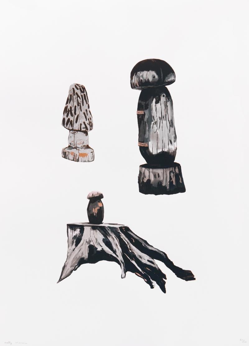 Sculptures de champignons en bois : Hagenthal-le-bas, Saint-Cernin-de-l’Herm, Cieux