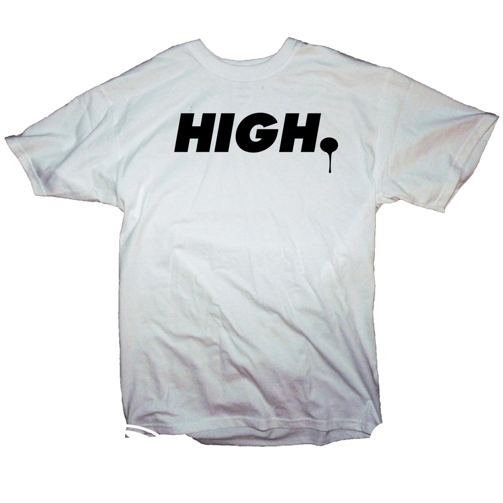 "HIGH." T-shirt (multiple colour ways available)