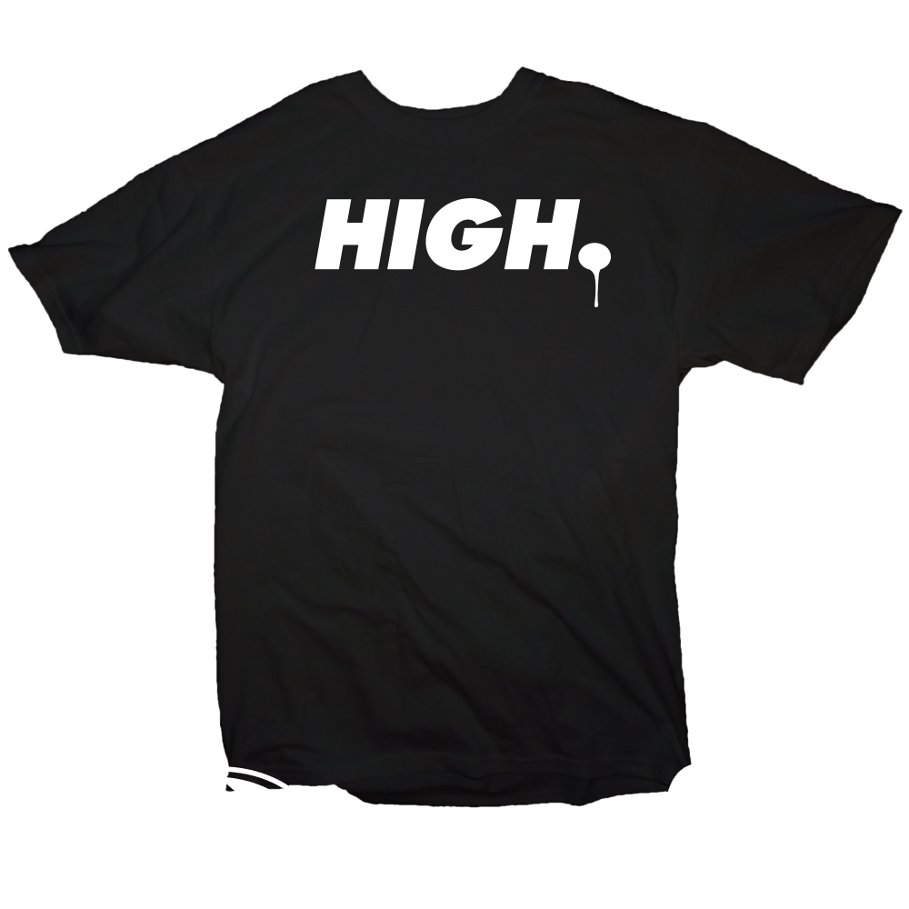 "HIGH." T-shirt (multiple colour ways available)