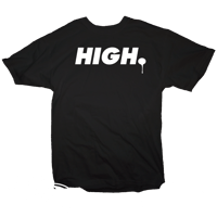 Image 3 of "HIGH." T-shirt (multiple colour ways available)