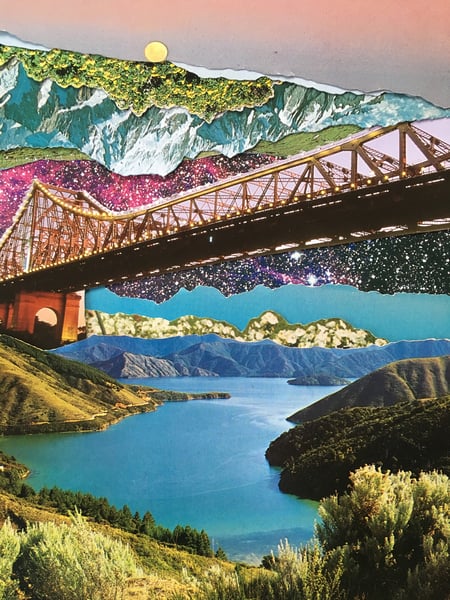 Image of story bridge | collage print