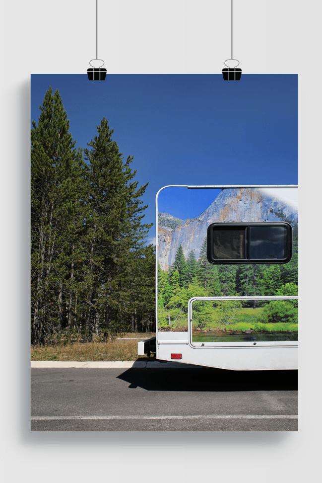 Affiche "Camping car" 30x40